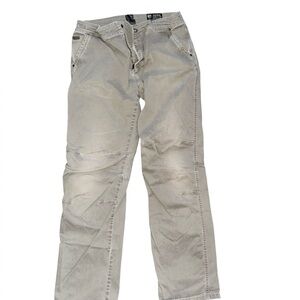 VTG KUHL Gray men’s Patina Dye Pants With Snap Closure. Size 36x34